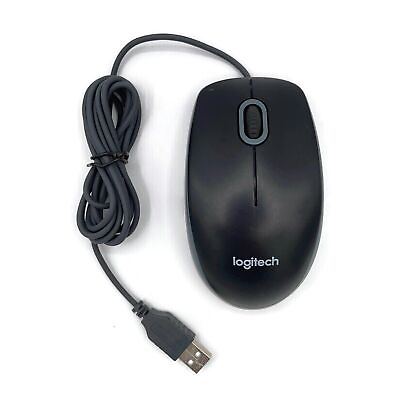 #ad Logitech M U0026 USB Optical Mouse Black Universal Wired 810 002182 $3.99