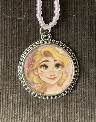 #ad Handmade Disney Princess Tangled Rapunzel necklace $15.00