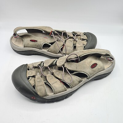 #ad KEEN Newport Sandals Men’s Sz 15 Hiking Waterproof Shoes Gray Close Toe $38.00