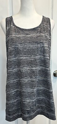 #ad C9 by Champion Women#x27;s Tank Top Athletic Workout Gray Striped Size XL $6.99