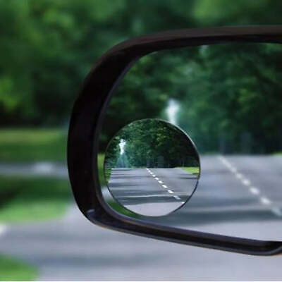 #ad 2Pcs Safety Wide Angle Blind Spot Mirror Car Outside Rearview Blind Mirror Round $6.99