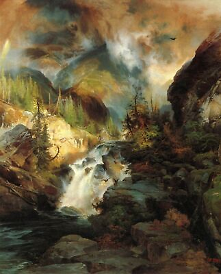 #ad Children of the Mountain 1867 by Thomas Moran art painting print $13.49