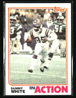 #ad Sammy White 1982 Topps In Action #401 Football Card $1.79