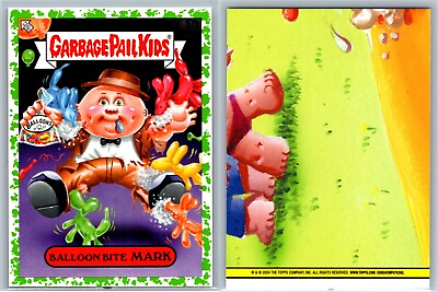 #ad 2024 Topps Garbage Pail Kids GPK Series 1 Green KIDS AT PLAY Balloon Bite MARK $2.99