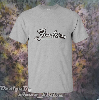 #ad Unisex Clothing Fender Logo Gray Color Tshirt Usa Size $10.50
