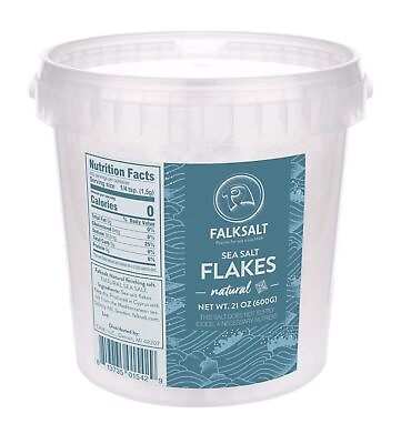 #ad Organic Sea Salt Flakes 1.32lb Resealable Tub Gourmet Finishing Salt Ha... $20.42