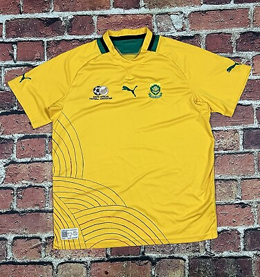 #ad South Africa 2012 Home Puma Football Shirt Men’s Size XL Soccer Jersey $19.99