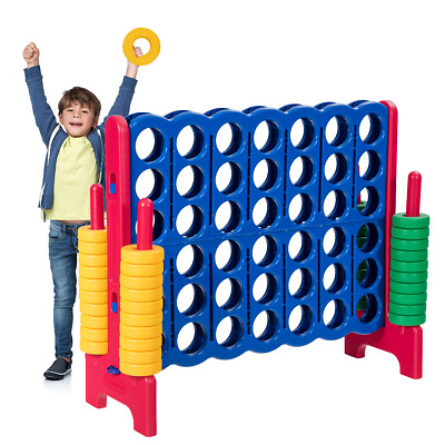 #ad Jumbo 4 to Score 4 in A Row Giant Game Set Kit Kids Adults Family Outdoor Indoor $159.99