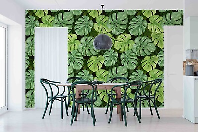 #ad 3D Plant Leaf Green Self adhesive Removeable Wallpaper Wall Mural1 1722 $49.99