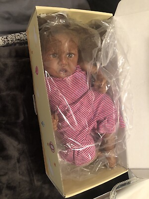 #ad JIZHI Lifelike Reborn Baby Dolls 18 Inch Newborn Baby Doll Black Girl $70.00