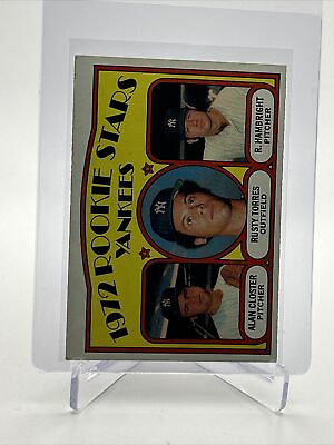 #ad 1972 Topps Yankees 1972 Rookie Stars Card #124 VG EX Quality FREE SHIPPING $1.95