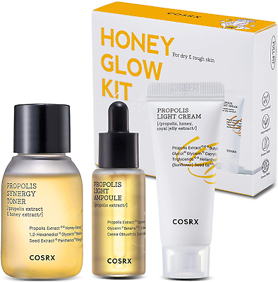 #ad Honey Glow Kit Facial Toner Serum Cream with Propolis Extract Deep Moistur $37.08