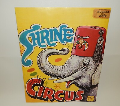 #ad Shrine Circus Coloring Book Ray Dirgo Artist Signed Never Colored $26.99