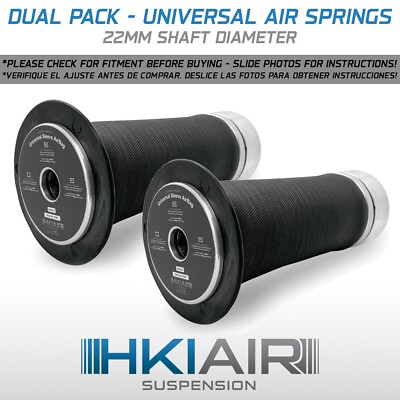 #ad Dual Pack 22mm Universal Sleeve Air Ride Suspension Rolled Spring Universal $129.95