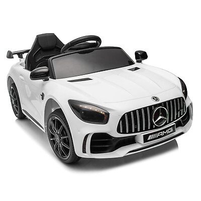 #ad Kids Electric Ride On Mercedes Benz Licensed Toy Car w Remote Control White $139.95