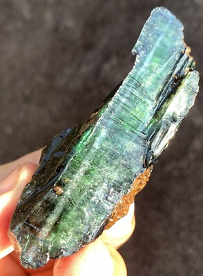 #ad 168CT Gemmy Natural Transparent Green Vivianite Crystal Specimen Brazil ie4699 $57.75