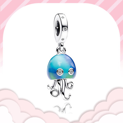 #ad New Cute Sea Colour changing Jellyfish Real S925 Women Bracelet Necklace Charm $14.95