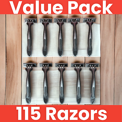 #ad Vaylor Disposable Razors for Men 3 Blade 115 Pack Smooth Shaving Sensitive Skin $38.88