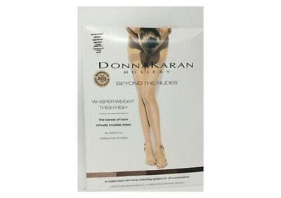 #ad Donna Karen Hosiery Beyond The Nudes Whisper Weight Thigh High Tall DKS003 A01 $12.11