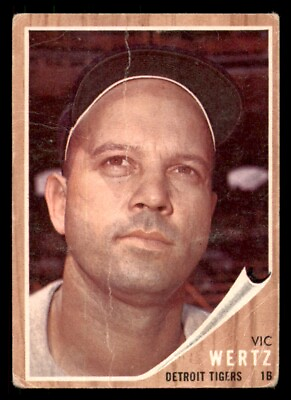 #ad 1962 Topps Vic Wertz Semi High Number #481 Poor Baseball Card $1.84