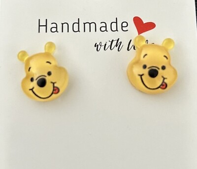 #ad Handmade Disney Winnie The Pooh Earrings $8.00