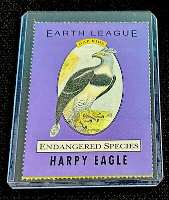 #ad HARPY EAGLE RARE SPORTS ILLUSTRATED FOR KIDS SI 1991 GAP KIDS EARTH LEAGUE $8.00