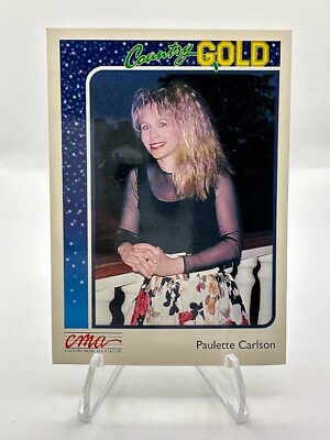 #ad 1992 CMA COUNTRY GOLD #39 PAULETTE CARLSON TRADING CARD $3.19