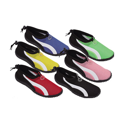 #ad Aquatic Pool Beach Surf Adjustable Slip On Shoes Men#x27;s Women#x27;s All Sizes $10.95