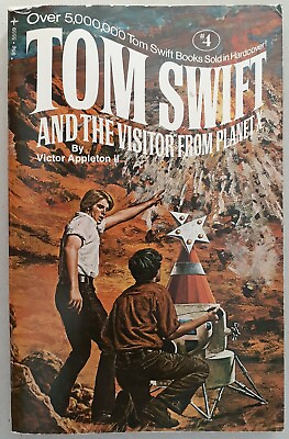 #ad Tom Swift #4: Tom Swift and the Visitor from Planet X by Victor Appleton 1972 PB $8.50