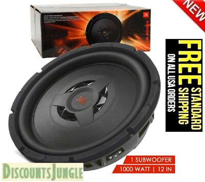 #ad JBL CLUB WS1200 12quot; 1000W SHALLOW MOUNT LOW PROFILE SUBWOOFER BASS SPEAKER NEW $86.95