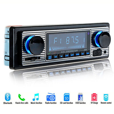 #ad 4 Channel Car Bluetooth Audio USB SD FM WMA MP3 WAV Radio Stereo Player Dash US $55.99