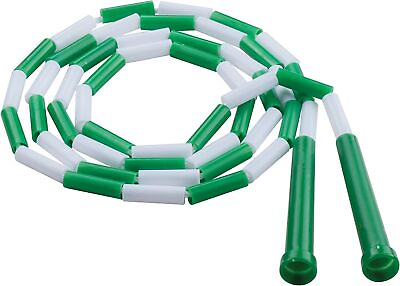 Champion Sports Plastic Segmented Jump Rope 6 Feet Green White $7.57