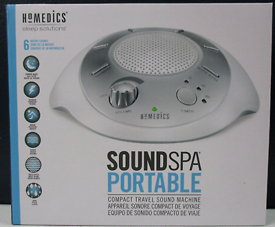 #ad Homedics Sound Spa Portable White Noise Sound Machine Sound Therapy 6 Modes $12.88