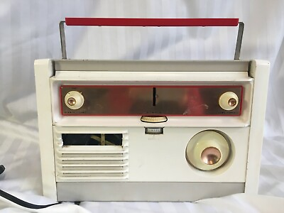 #ad Sears Tower Slide Projector Red White Deco Look Model 9875 Seventy Five Vintage $98.99