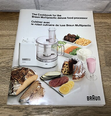 #ad The Cookbook for Braun Multipractic Deluxe Food Processor Vintage Manual 1981 GBP 4.99