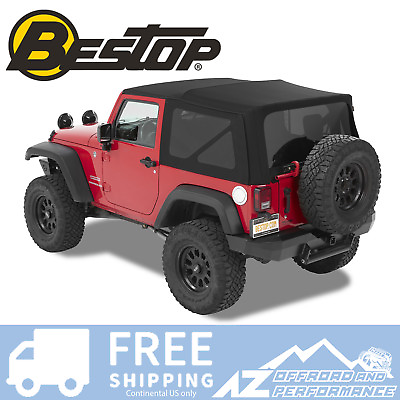 #ad Bestop Replace A Top Black Twill No Doors For 07 09 Jeep Wrangler 2 Door $1199.99