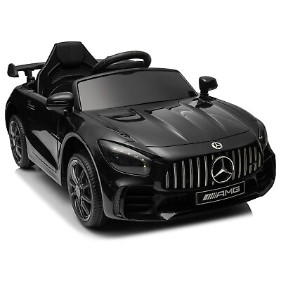 #ad Kids Electric Ride On Mercedes Benz Licensed Toy Car w Remote Control Black $138.99
