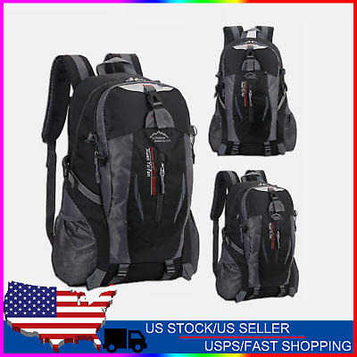 #ad 30L Nylon Travel Backpack Waterproof Outdoor Rucksack Men Camping Hiking Bag $14.99