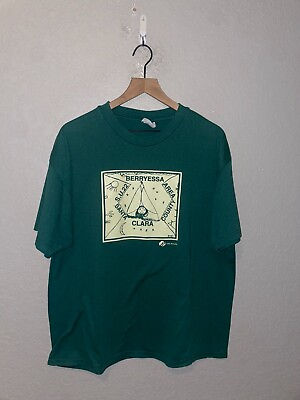 #ad 90s Vintage Girl Scouts Santa Clara Berryessa Green Graphic Shirt Tee Scout VTG $25.00
