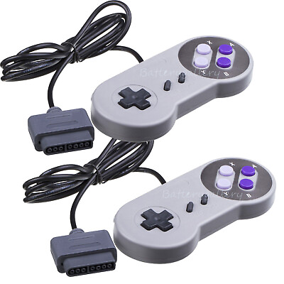 #ad 2 New Super Nintendo SNES System Console Replacement Controller 6FT for SNS 005 $9.95