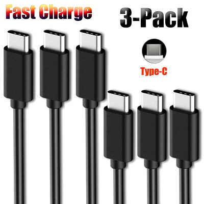 #ad 3Pack USB C to USB C Cable Type C Fast Charger For Motorola Moto G6 G7 Plus Play $8.99