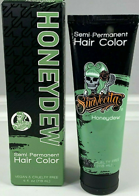 #ad HONEYDEW SEMI PERMANENT GREEN HAIR COLOR NEW 4 OUNCE TUBE WITH BOX MADE IN USA $7.37