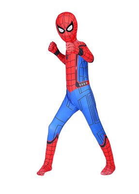 #ad Spider Man: Homecoming Cosplay Costume Kids Spiderman Zentai Wear Jumpsuit $21.84