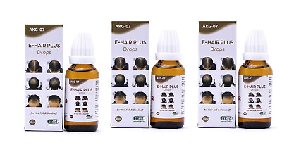 #ad E Hair Plus Drops Homeopathic Solution for Hair Loss Grey Hair Hair Problems $38.00