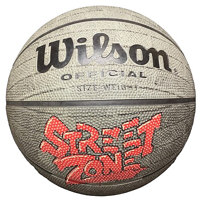 #ad #ad Wilson Street Series Basketball Official Size 7 To 9lbs Rare Street Zone $22.18
