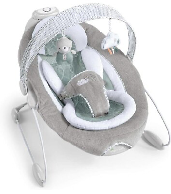 #ad Ingenuity SmartBounce Automatic Baby Bouncer Seat Grey $54.99