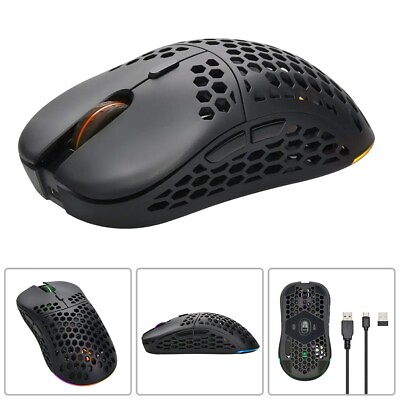 #ad Wireless Optical Gaming Mouse Ultralight PC Laptop Mice LED Effects 16000 DPI $117.94