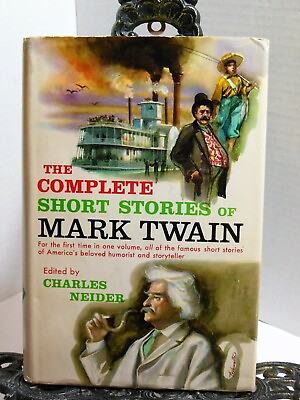 #ad COMPLETE SHORT STORIES OF MARK TWAIN 1st Time in One Volume 1957 HBDJ $14.95