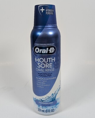 #ad Oral B Mouth Sore Oral Rinse Soothing Mint Mouthwash 8 fl oz Exp 03 24 or Later $7.10