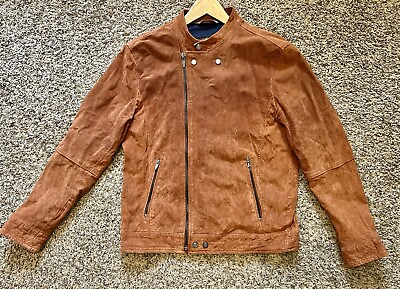#ad Zara Man Brown Suede jacket XL Runs Small $45.00